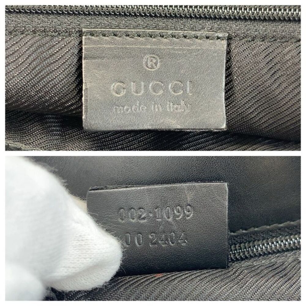 Gucci GG Canvas Leather Tote Bag - Picture 3 of 9